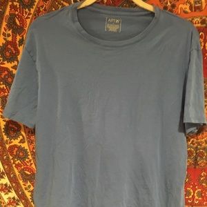 Gray/blue men's short sleeve
